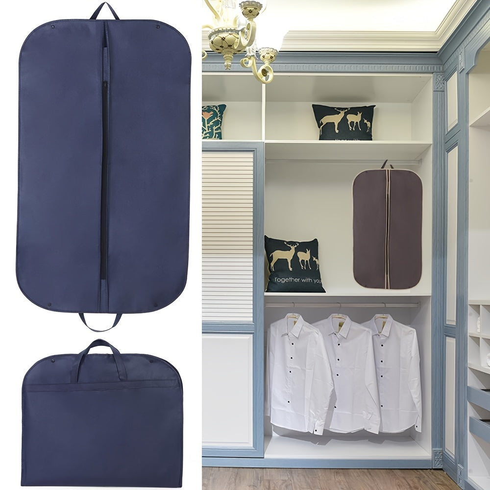 Wall Hanging Bedroom Organizer - Foldable Garment Dress Protector, Moisture-Proof Suit Bag for Home, Non-Woven Fabric Coat Cover Case.