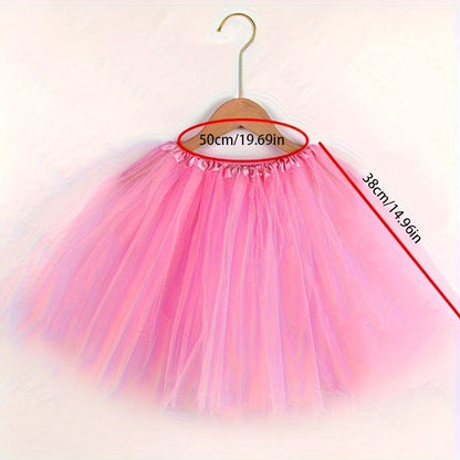 This tutu skirt is perfect for adult parties, featuring 4 layers of polyester tulle with a solid lining. It has a princess puffy ballet dance style and is non-feathered. No power supply is needed as it is a battery-free accessory.