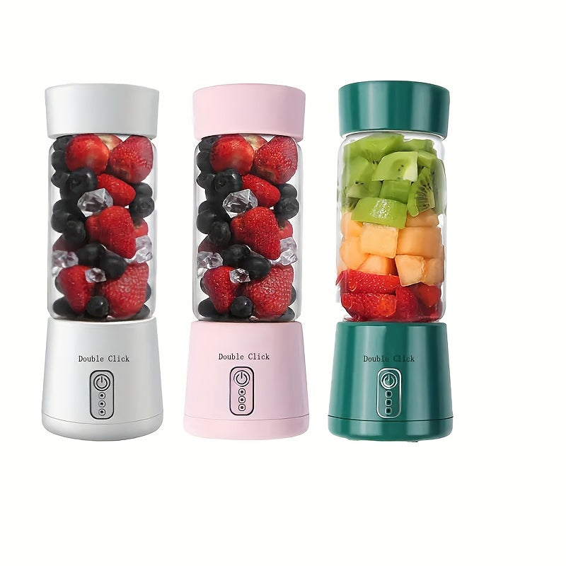 USB Rechargeable Portable Wireless Juicer - Suitable for Kitchen & Dining, Made of Glass and Plastic