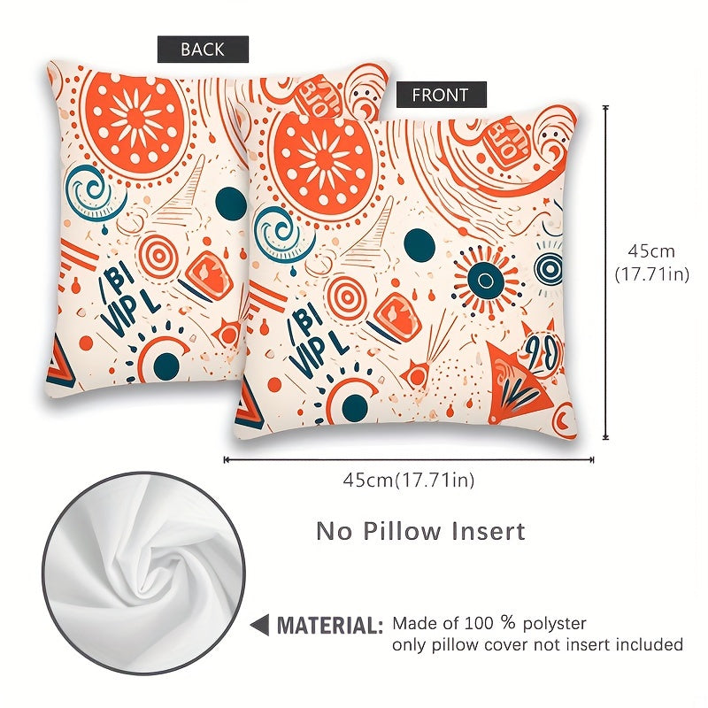 Abstract art pillowcase, perfect for decorating your sofa, bed, car, and home with modern aesthetics. Easily washable in the machine with no pillow core included. Ideal for adding a touch of style to any room.