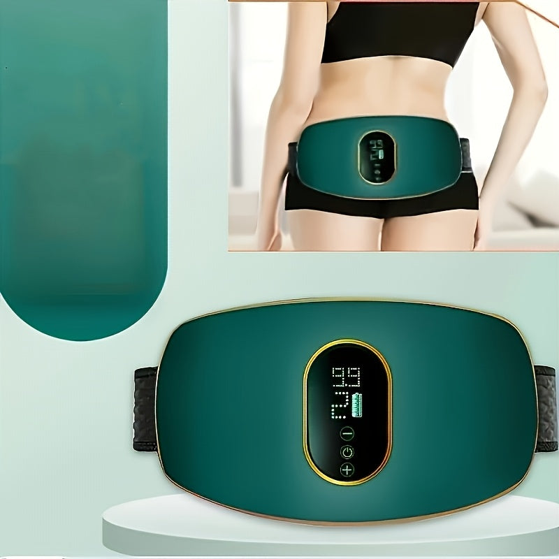 Teal USB Rechargeable Full Body Massager with Dual-Cycle Function, Portable Battery, Low Voltage Operation, Adjustable Intensity Levels (99 Levels), Digital Display.