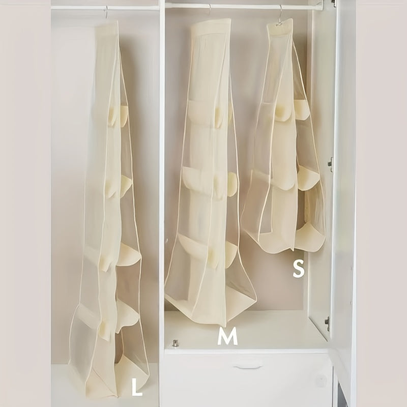 Wardrobe Hanging Bag; Dustproof Non-woven Storage; Multi-layer Household Sewing Storage