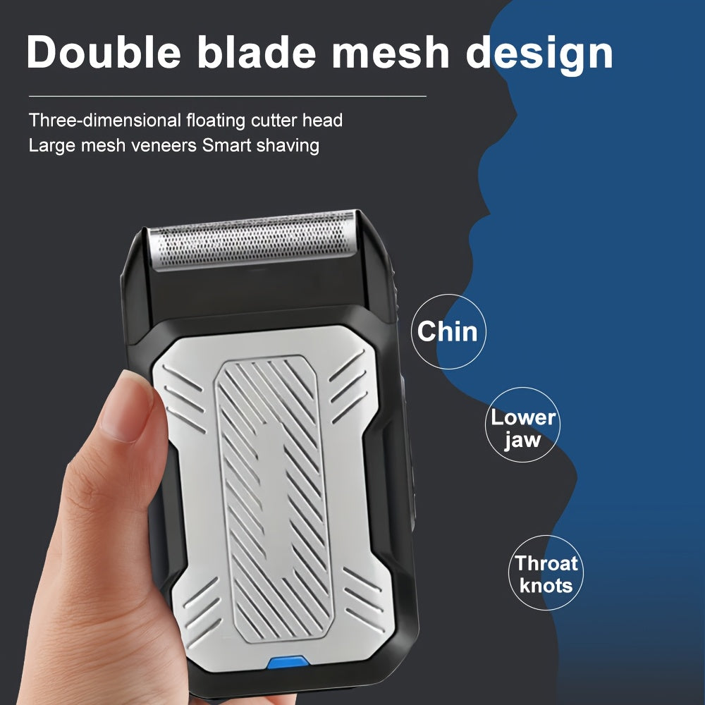 3pc Men's Haircutting Set with Cordless Electric T-blade, USB Rechargeable, Beard Trimming Kit and Digital Display - Ideal Gift for Men