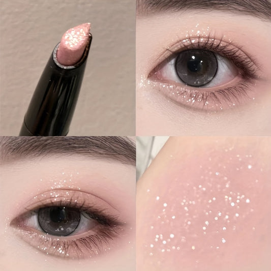 HERORANGE Glitter Highlighter Eyeliner Stickni 6 ta rangdan tanlang, porloq rhinestone'lar bilan.