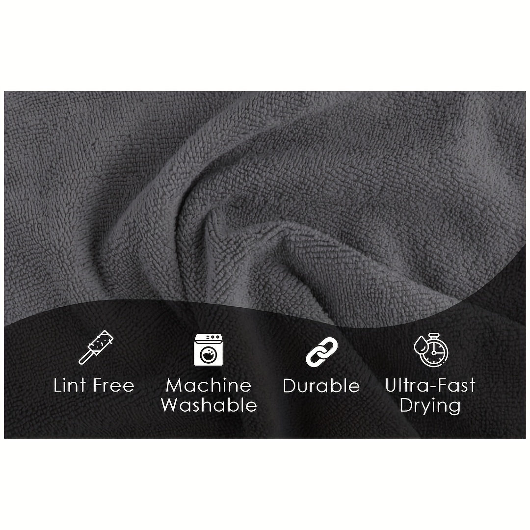 100 pieces of ultra-soft microfiber towels for car cleaning - lightweight, square shape, perfect for both auto maintenance and household use