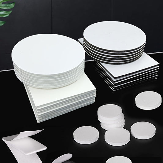 White Hand-Washable Invisible Adhesive Pad - 5cm Round, Non-Slip Sofa Cushion Holder for Home