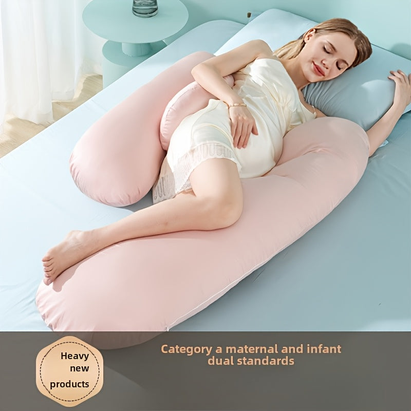 Every mother needs to have a maternity pillow. It provides waist protection, supports side sleeping, aids in pregnancy support, and acts as a versatile abdominal pillow. This pillow is perfect for the summer months of pregnancy and makes a special gift