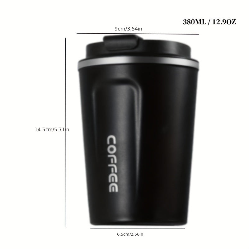 High-end European Latte Cup with Insulation and Cold Insulation, Perfect for Men and Women. Portable and Exquisitely Designed Coffee Mug.