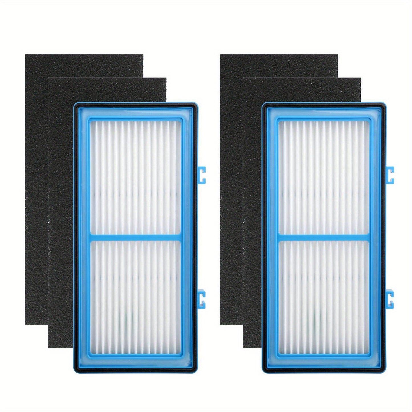 Holmes Aer1 Series Total Air Filter Replacement includes 2 HEPA filters and 4 carbon pre-filters for improved air quality and odor elimination.