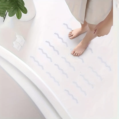 6/12pcs Anti-slip Bathroom Tub Stickers, S Shape Safety Strips to Prevent Slipping in Bathtub and Shower