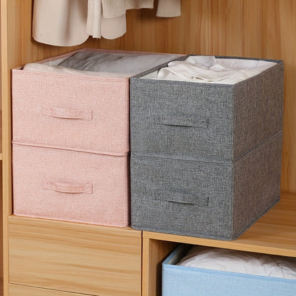 Foldable Drawer Storage Bag with Sturdy Handles, Washable Box for Clothes, Underwear, Towels, Books, Toys, Blankets - Space-Saving Storage Organizer for Travel, Closet, Bedroom, Home, Dorm.