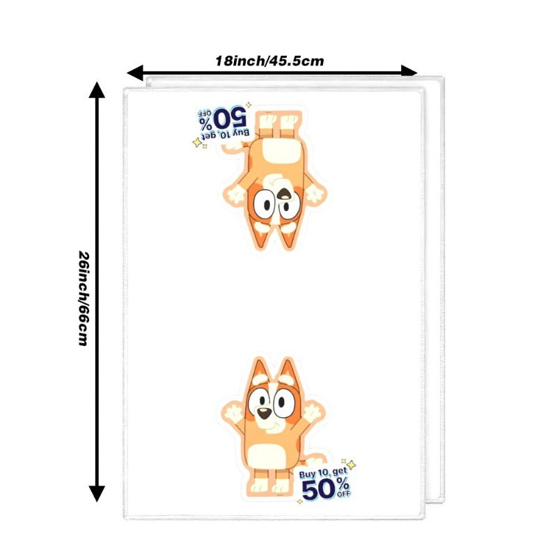 Two kitchen towels measuring 45.72X66.04 cm each, featuring whimsical cartoon designs. These adorable towels are perfect for use at home and showcase fun cartoon characters, making them ideal for cooking, dining, and everyday kitchen tasks. They also