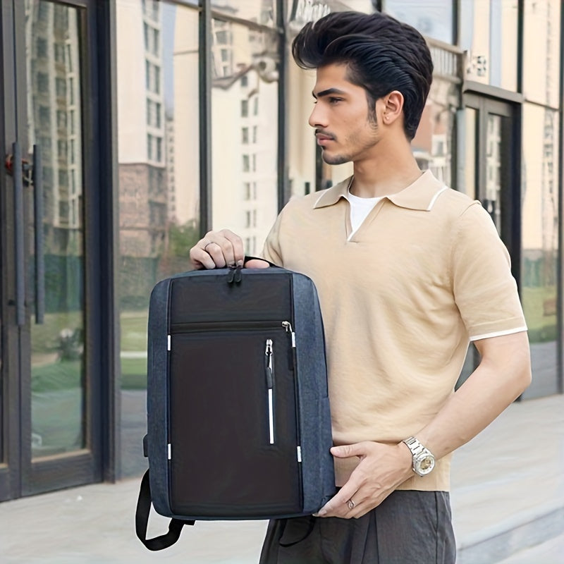 Stylish laptop backpack for Valentine's Day ideal for daily commuting and business. Includes three-piece set with large storage capacity for books and waterproof, durable design for travel.