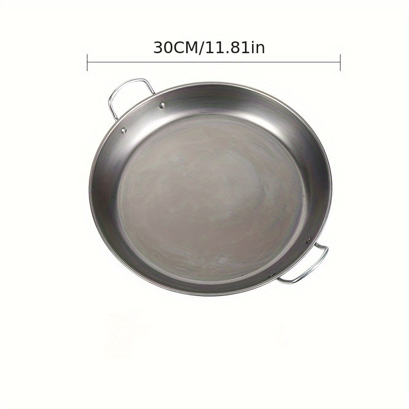 13.78-Inch Cast Iron Skillet - Hand Wash Recommended for Longevity, Versatile Frying Pan for Cooking Steak, Pizza, Chicken - Sturdy Construction with Convenient Cast Iron Handles