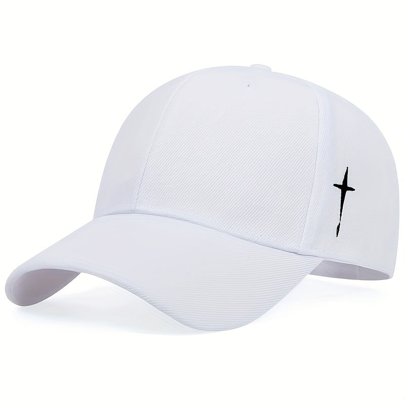 A stylish and versatile men's cross baseball cap, perfect for spring, fall, and summer. This adjustable hat is an excellent choice for gifts.