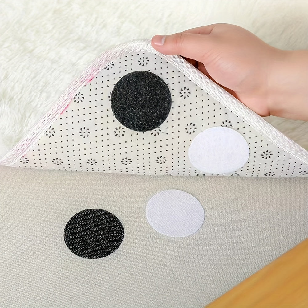 Top Pick: Keep Your Carpets, Sofas, and Sheets Secure with 20 Pairs (40pcs) of 30mm Anti-Curling Carpet Tape Rug Grippers for Flat Corners.