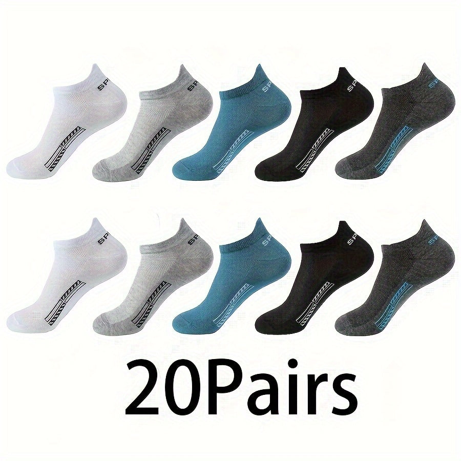 10 pairs of comfortable and breathable unisex low-cut sport socks ideal for outdoor activities