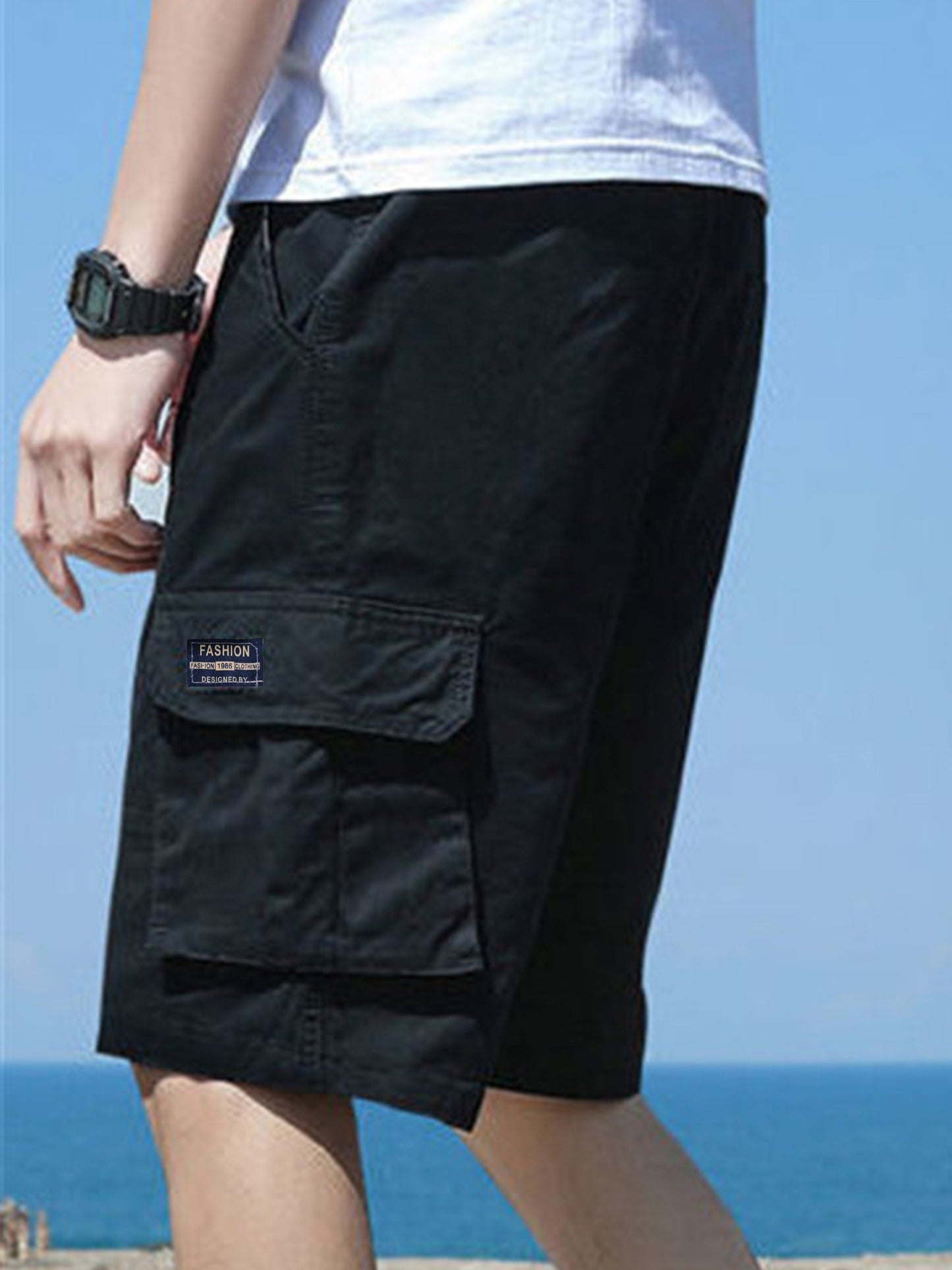 Men's Oversized Cargo Shorts for Outdoor/Workout, Plus Size