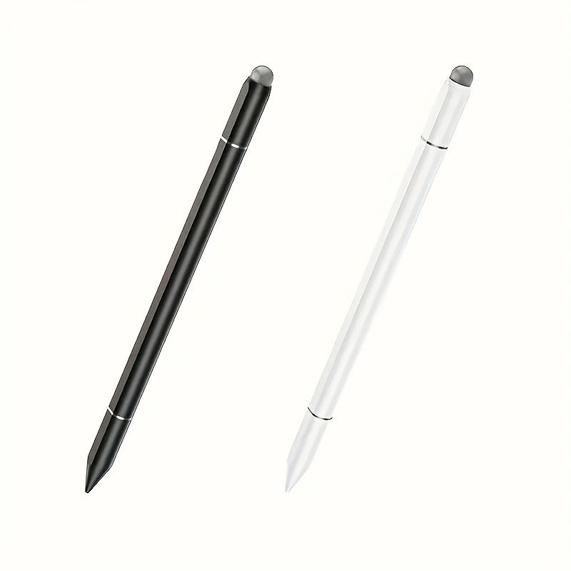 Three-in-one touch screen stylus for iPhone/iPad/Android tablets in black/white, high precision and sensitivity, compatible with all touch screens