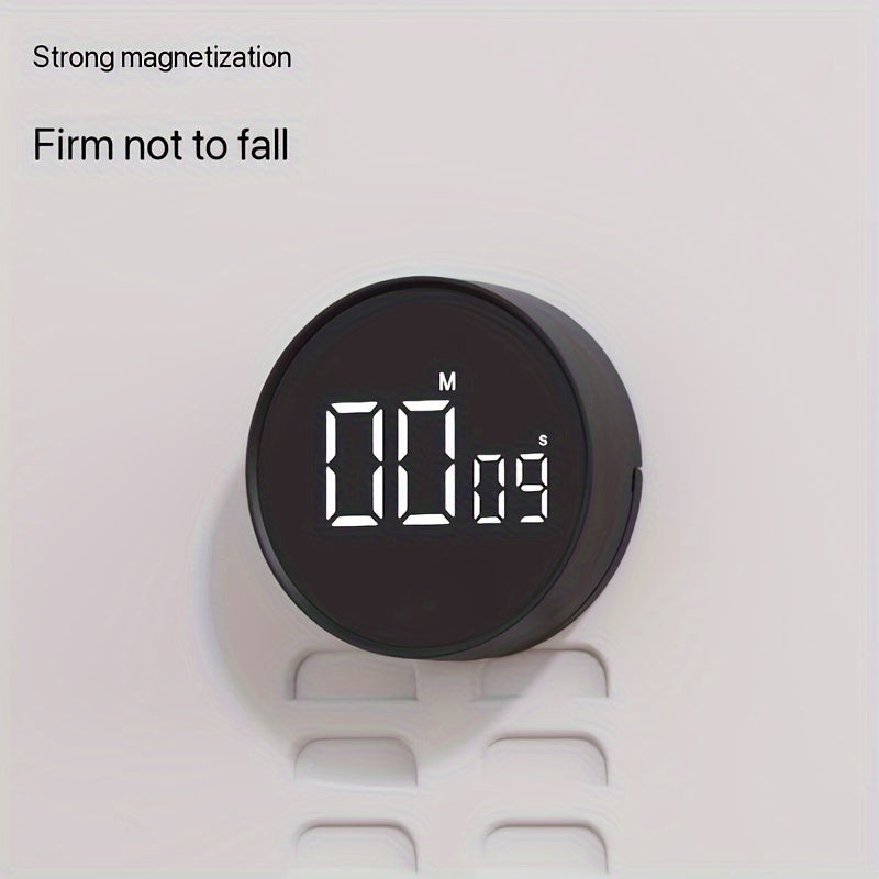 Rotating Kitchen Timer - 1 Piece, Silent Desktop Design with 200 Minutes Capability, Multi-Functional Plastic Time Manager and Reminder for Household Use (Batteries Not Included) - Perfect Kitchen Accessory