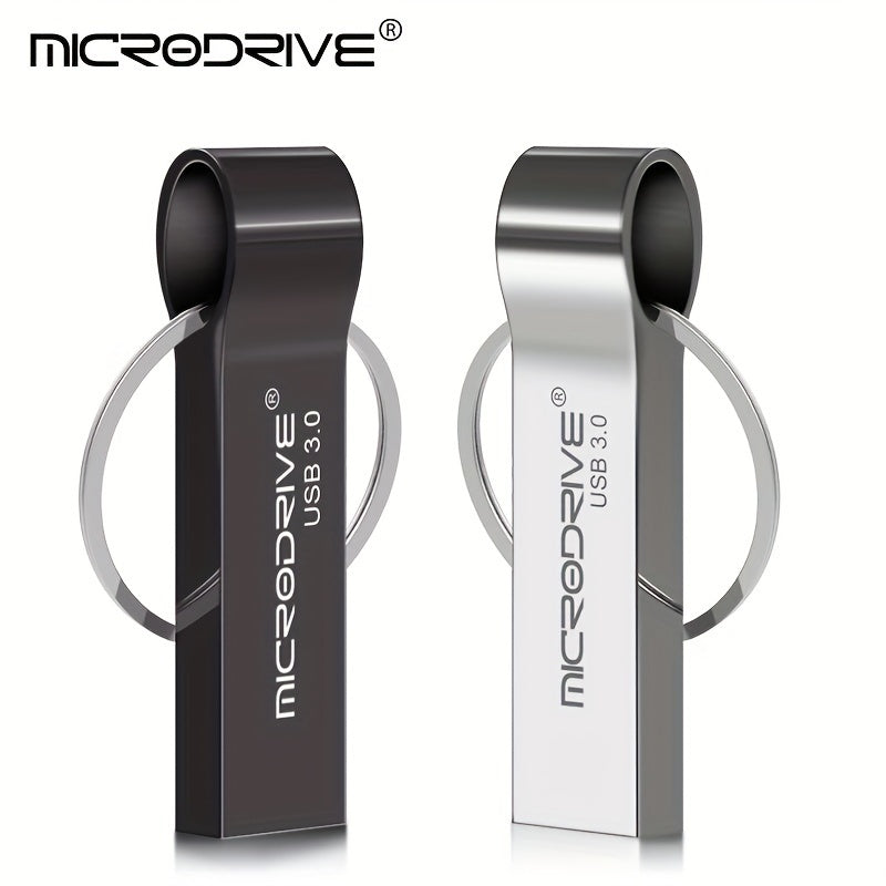 High Speed USB 3.0 Metal Pen Drive with Ring Clasp Pattern - Store your files securely!