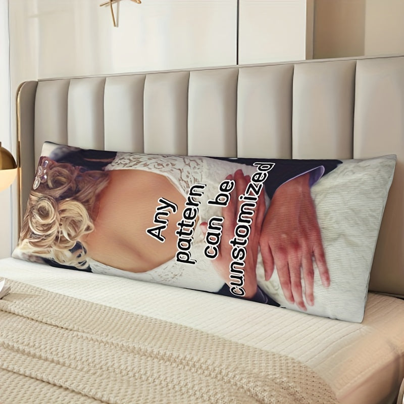 Personalized Double-Sided Print Short Plush Body Pillowcase - Customizable 20x54 Size - Perfect Memory Keepsake for Christmas, Anniversaries, and Valentine's Day - Ideal Gift for Friends and Loved Ones in the 14+ Age Group