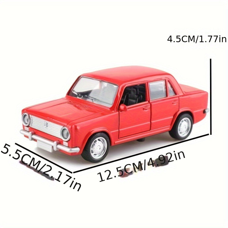 1:36 Scale Yellow Alloy Die-Cast Car Model with Double Opening Doors, Chrome Accents - Manual Operation, Ideal Toy Display Piece for Boys, Cute Car Accessories