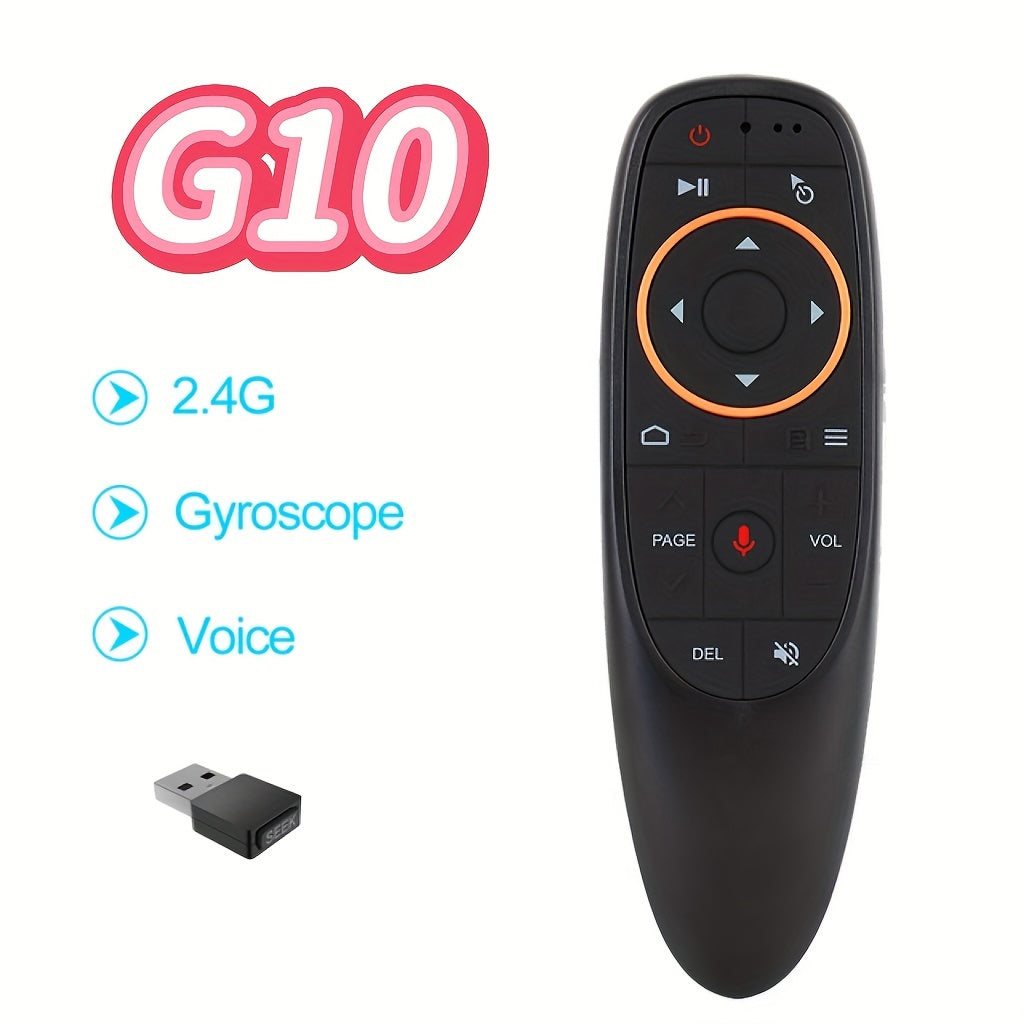 G10 Voice Remote with Air Mouse - for Android TV Box, Computers, Tablets, & Gaming Consoles