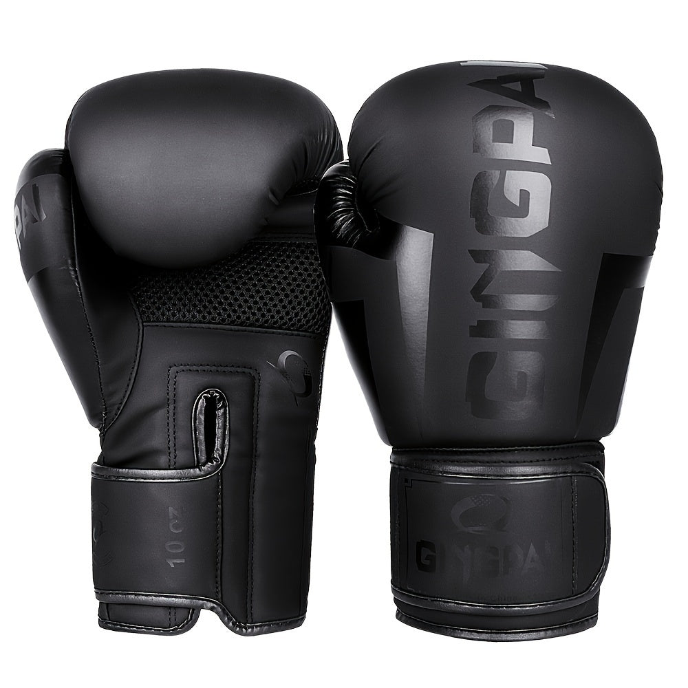 Breathable boxing gloves for adults, suitable for men and women, great for training, sparring, and gym.