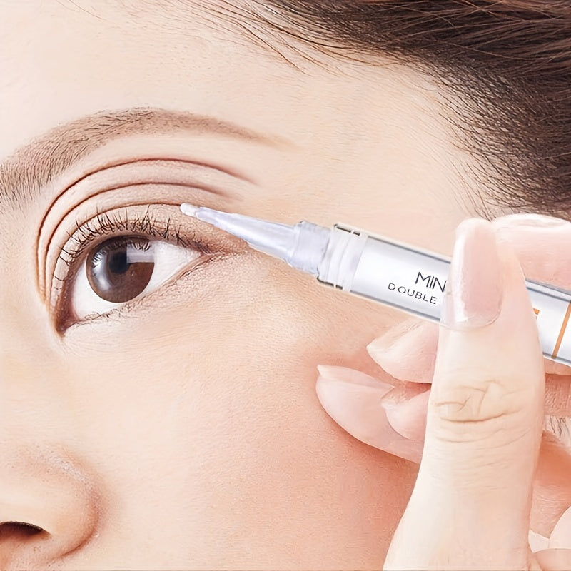 Hypoallergenic double eyelid cream with waterproof invisible glue and adhesive pen for enhancing eye size and shape.