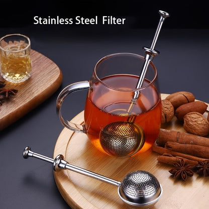 Multifunctional Stainless Steel Tea Infuser Set with Expandable Handle - Perfect for Loose Leaf Tea, Baking, Spices, and More - Safe and Easy to Use - Great for Holidays like Christmas, Halloween, and Thanksgiving.