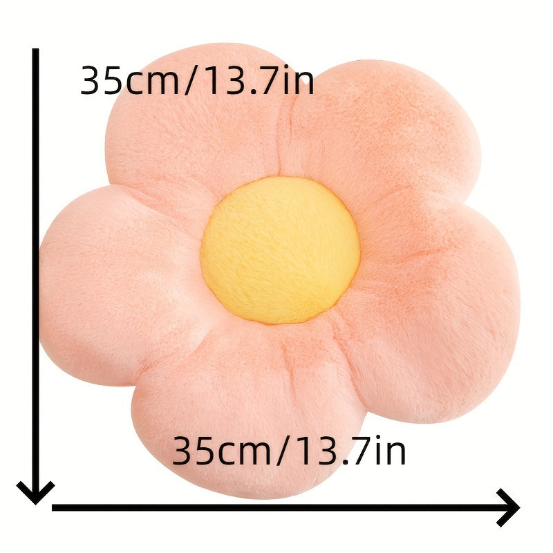 1 flower-shaped pillow for cute and comfy room decor, sofas, beds, cars, and lounging.