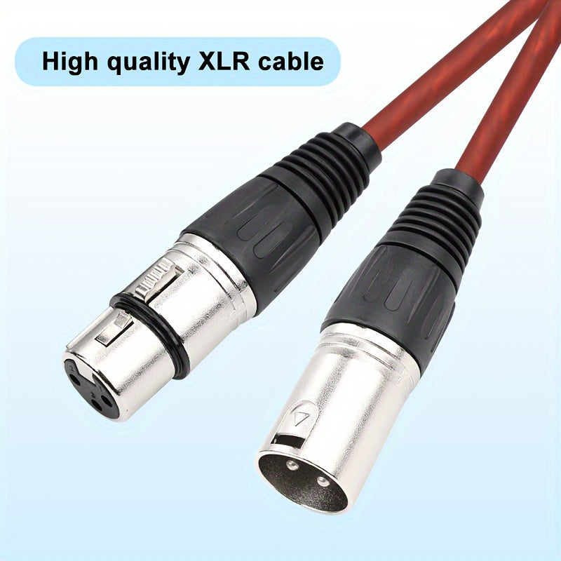 I-Zclive Premium XLR Audio Cable - Male to Female, Zinc Alloy, 3-Pin Balanced Microphone & Speaker Cord for Recording Gear, Preamplifiers, and Radio Stations