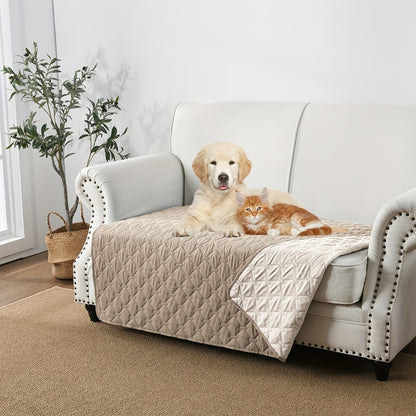 Waterproof pet blanket for dogs to protect sofa and furniture.