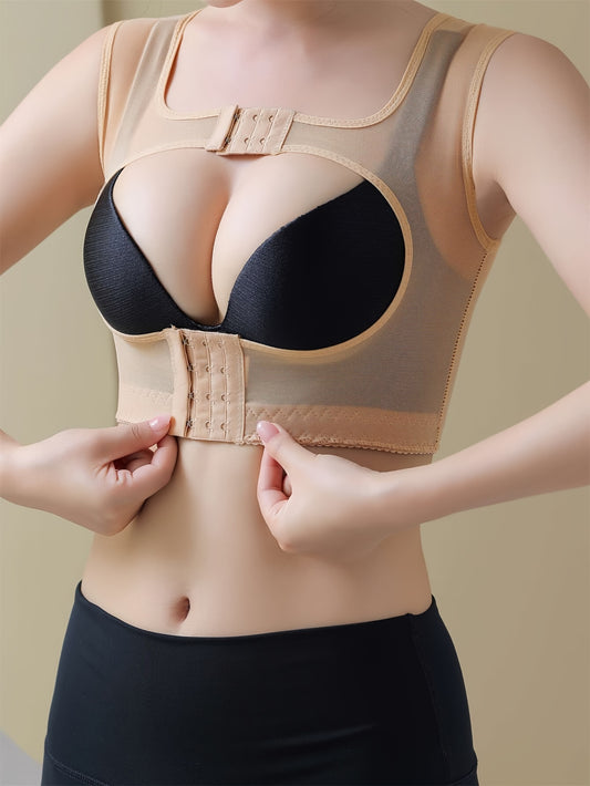 Underwear with chest brace and anti-sagging features for better posture and shaping.