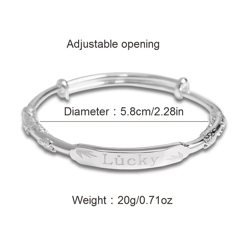 A stylish 925 sterling silver bracelet designed for women, with a sexy yet cute style that is perfect for everyday wear or as party accessories. This versatile piece makes a great Christmas gift or all-season jewelry option.