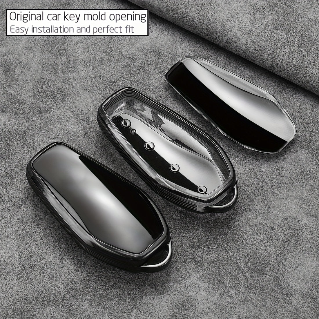 Stylish and durable TPU car key fob cover for BYD models providing protection for various vehicles.