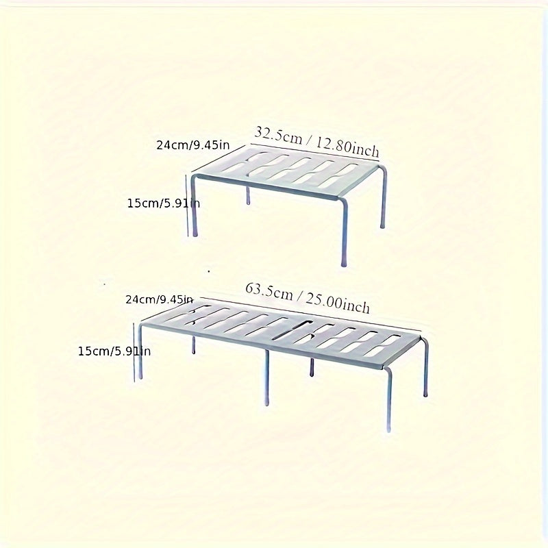 Space-Saving Plastic Shelf: Multipurpose Storage Rack for Kitchen, Wardrobe, Dorm Room, and Slippers Organizer