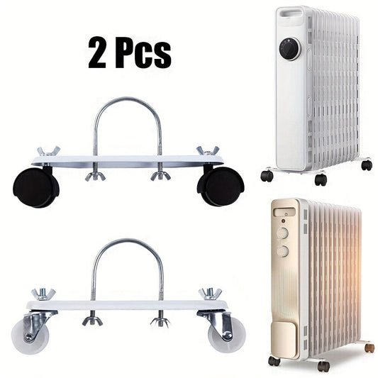 Caster Base Electric Heater Bracket with Radiator Pulley and Universal Wheel for Oil Heater