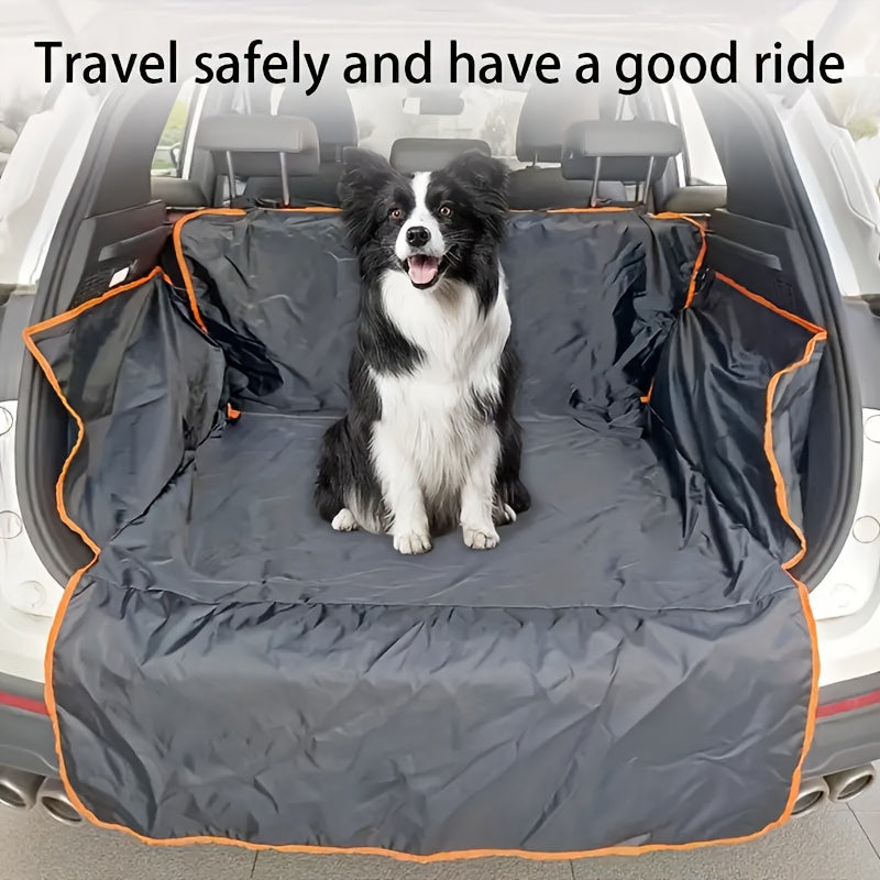 Durable Pet Mat for SUV Trunks - Waterproof, Scratch-Resistant - Protects Car from Dirt, Pet Hair, Three Snowmen