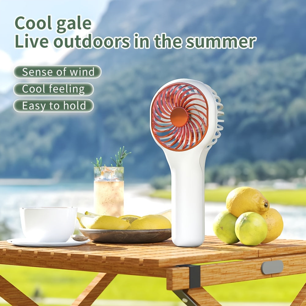 Handheld Fan for Girls & Youngsters - Portable, USB Rechargeable, Quiet, High-Speed with Adjustable Speeds, Long Battery Life, Wearable Design for Indoor/Outdoor Use