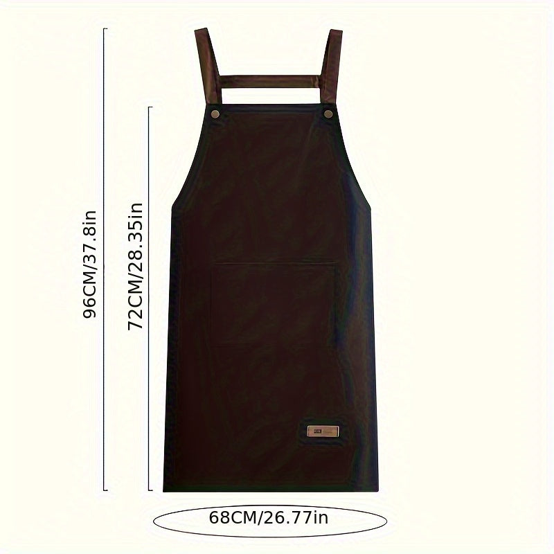 Rainproof and Stain-Resistant Kitchen Apron - Ideal for Cooking, Gardening, and Restaurant Work, Perfect for Autumn Season