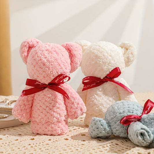 Cute Bear Towel ideal for weddings, birthdays, kindergartens, and baby gifts - soft and absorbent.