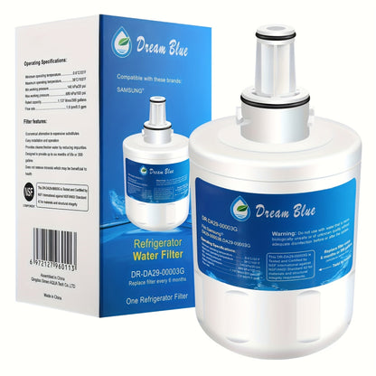 1 piece of the HAFCU1 Refrigerator Water Filter, compatible with Samsung models DA29-oooo3G, DA29-oooo3B, DA29-oooo3A, Aqua-Pure Plus, HAFCU1, RFG237AARS, RS22HDHPNSR, RSG257AARS, and WSS-1.