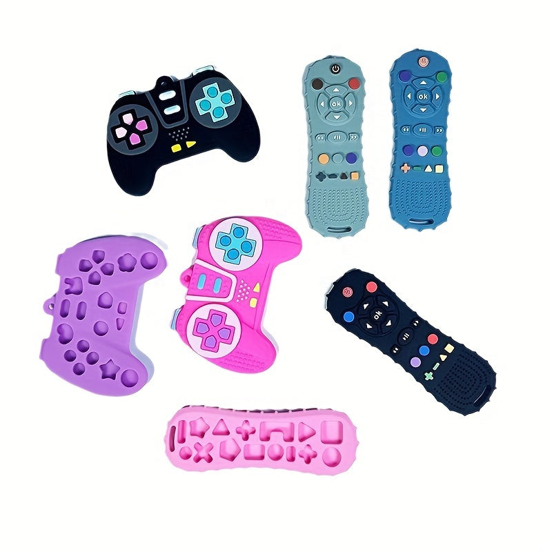 Silicone Simulation Remote Control Game Handle Baby Teething Toy - Perfect Gift for Baby to Prevent Eating