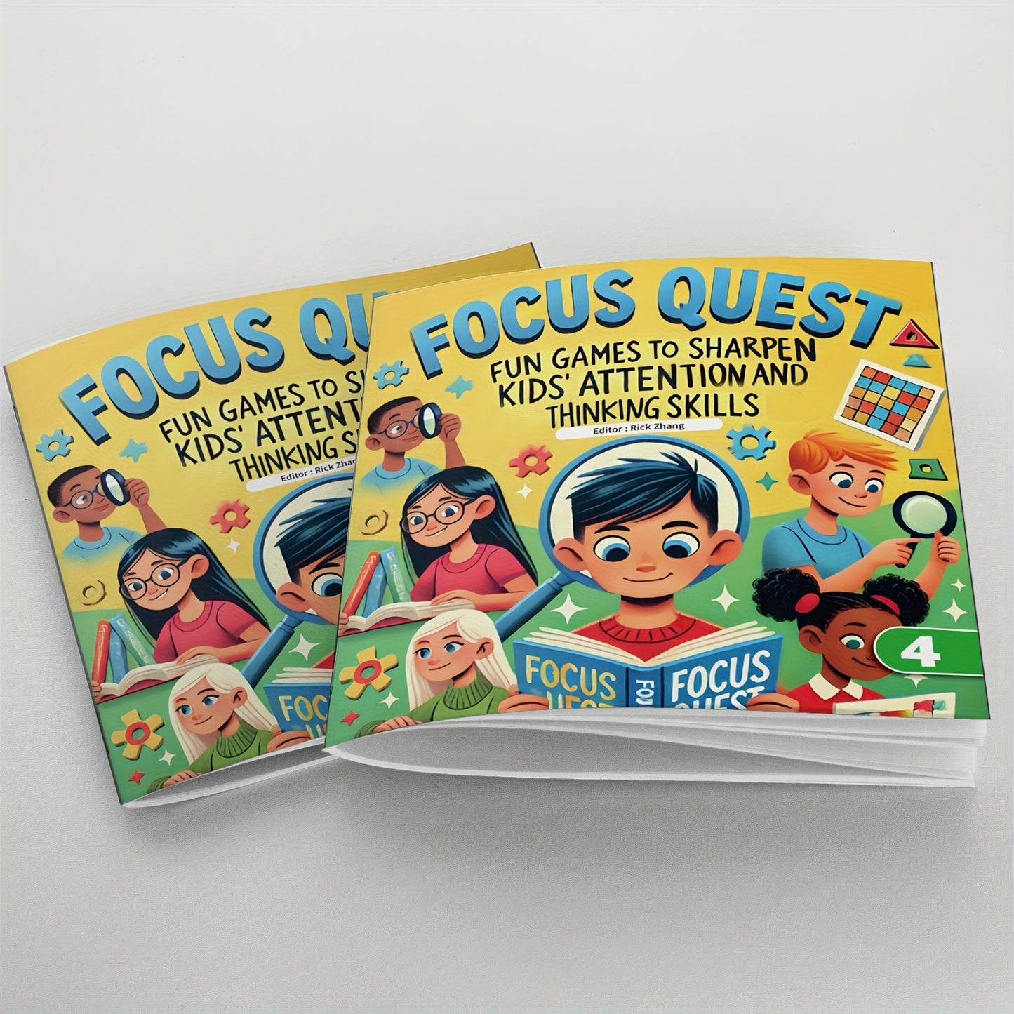 Focus Quest Activity Book for Kids 5+ with Brain Puzzles published by ZHIDIAN INTERNATIONAL, releasing on 2024-05-01.