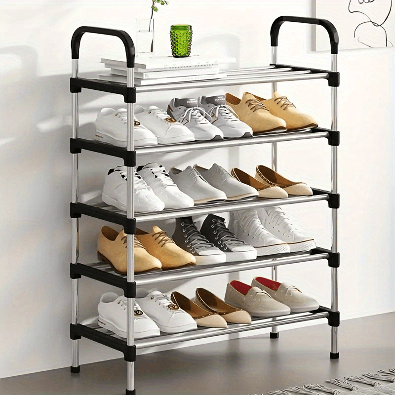 Durable Multi-Layer Shoe Rack - Spacious Storage, Simple to Assemble, Strong Steel Build for Home & Dorm Organization - Ideal for Entryway, Bedroom, and Living Room