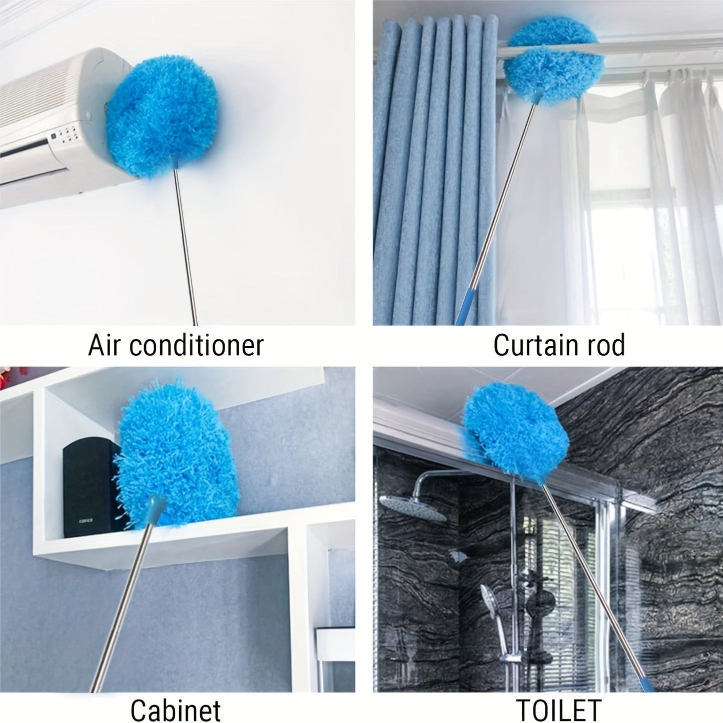 Multi-purpose small fan brush for dusting and cleaning - Ideal for ceiling fans, cars, and household furniture