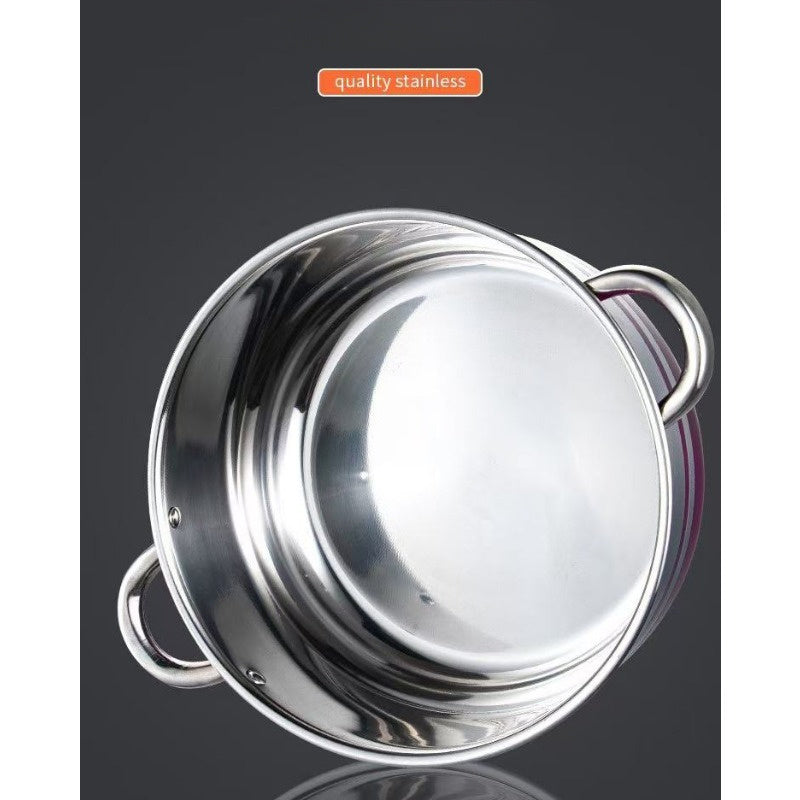 Stainless Steel Cookware Set - 10 Pieces with Lids, Versatile Kitchen Pots, Sturdy Stockpot and Saucepan Combo, Must-Have Cooking Essentials for the Home