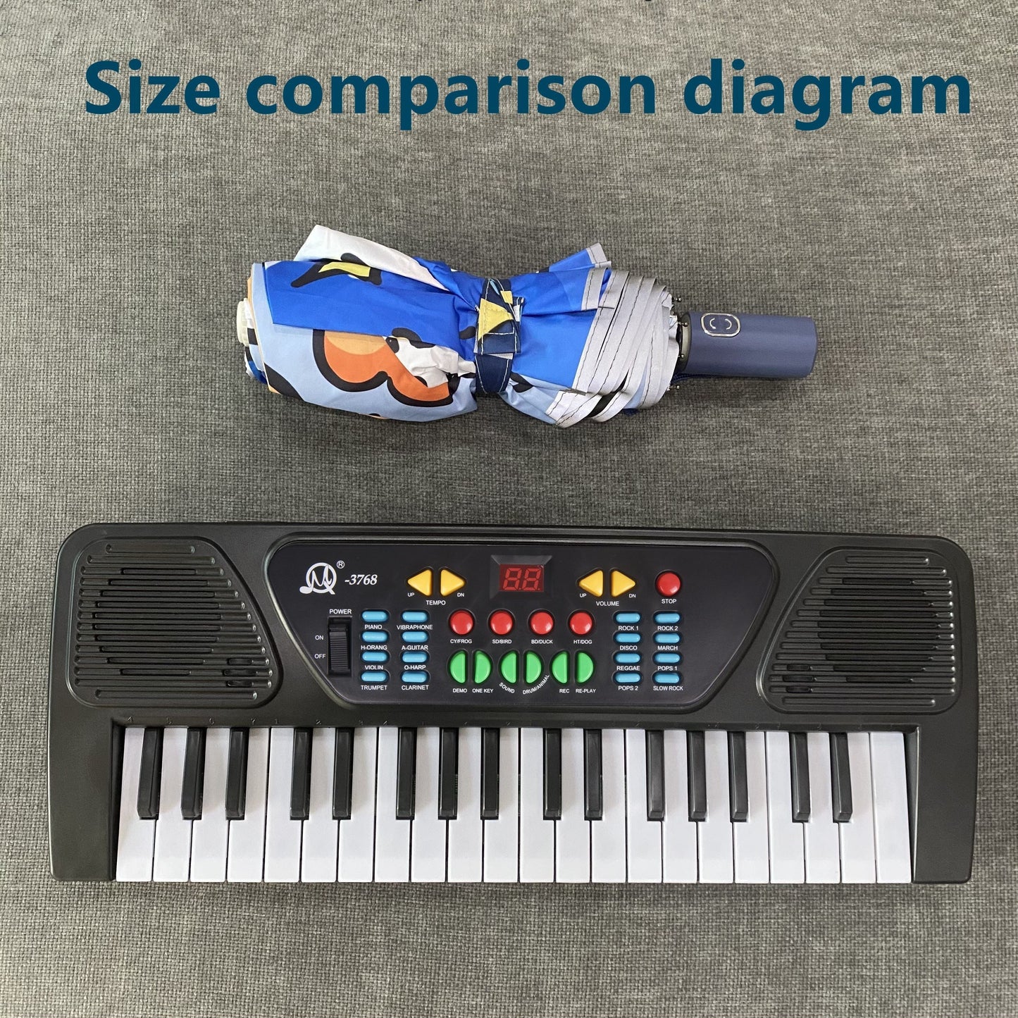 The perfect musical gift for teens - a portable 37 key electronic piano keyboard designed for beginners. Complete with a microphone, this educational music toy is ideal for Halloween, Christmas, birthdays, and beyond.